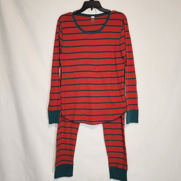 Old Navy Other - Old Navy Striped Red and Green Womens Pajamas XXL Cozy
